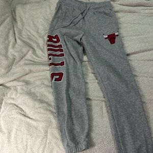 NBA Gray Bulls Joggers